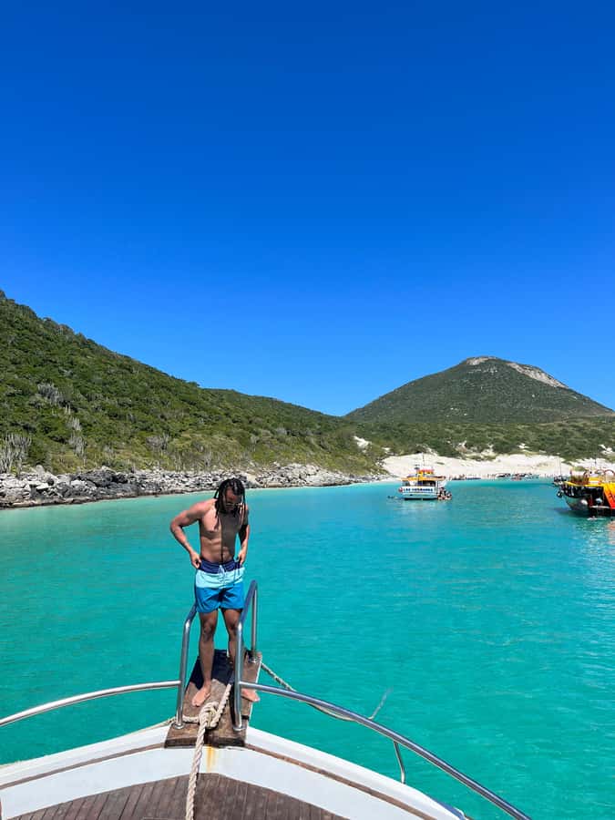 Arraial do Cabo: Boat Trip with Waterslide - Ilha do Farol: a beach stop that lives up to the hype