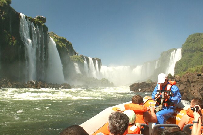 Brazilian Side of the Falls and Boat Tour Macuco Safari - All Tickets Included - Macuco Safari in the open-air towed car