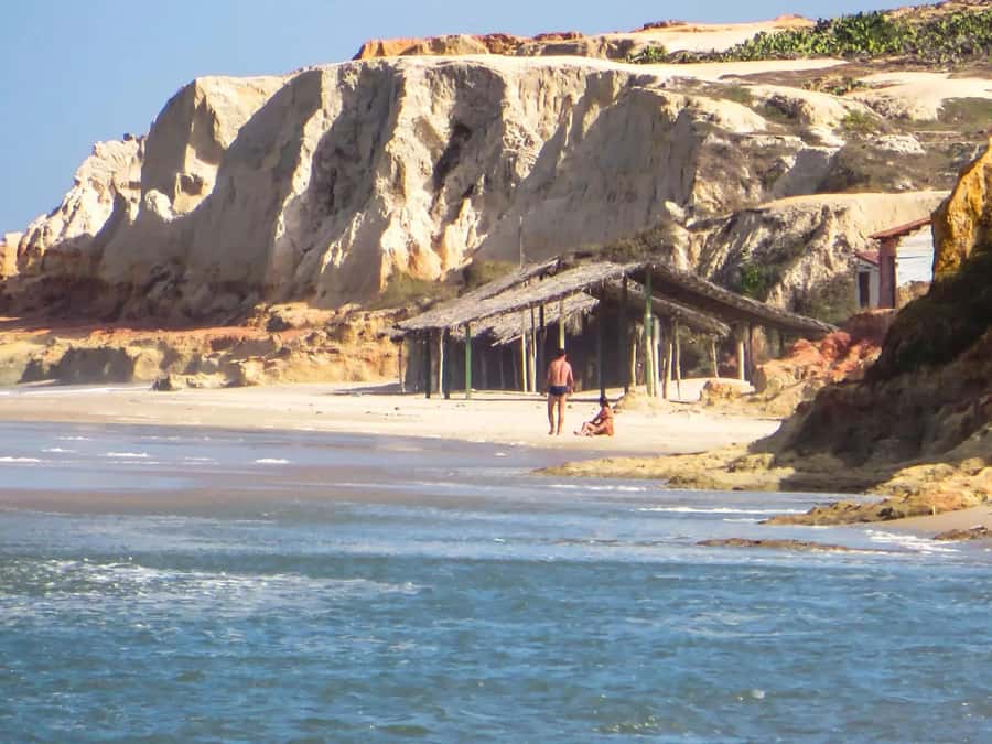 Ceará Beaches in one day - Entering Morro Branco, where colorful cliffs meet photo-ready caves
