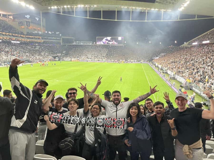 Corinthians Football Game Experience - Post-game emotions and the walk back together