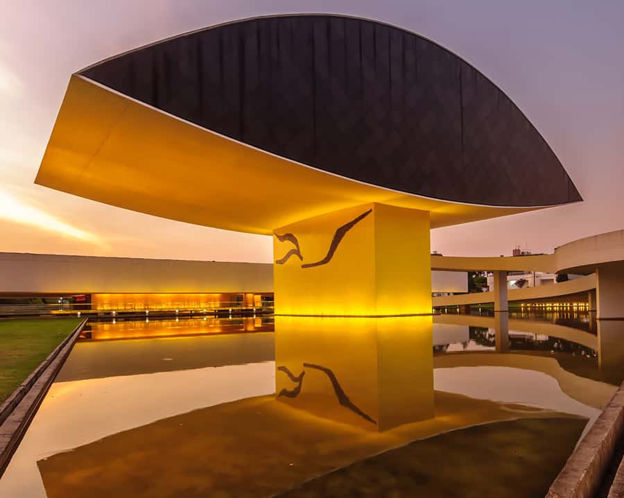 Curitiba: 4-Hour City-By-Night Tour with Dinner - Wire Opera House Theatre: nighttime ambience, not daytime sightseeing
