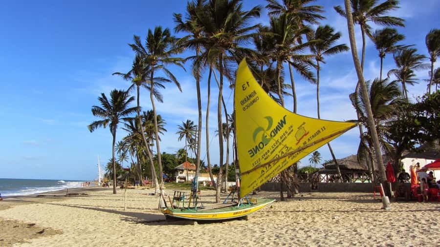 Fortaleza: Cumbuco Beach Day Trip - Beach calm for swimming, wind for water sports
