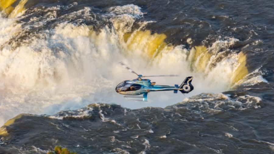 Foz do Iguaçu: Helicopter Flight over the Iguassu Falls - Iguassu Falls from the cockpit: why a helicopter tour is worth it