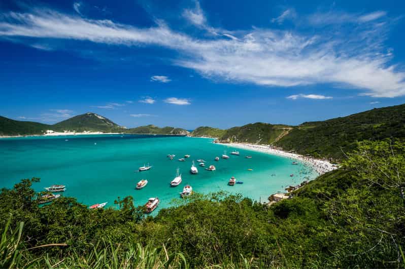 From Búzios: Arraial do Cabo with Boat Tour and BBQ Lunch - Praia do Forno: the quick swim stop