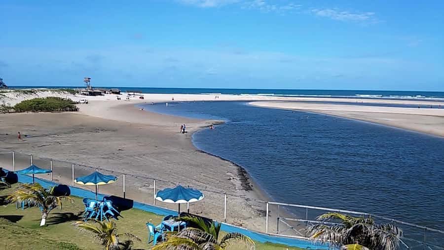 From Fortaleza: Águas Belas Beach Day Trip - River meets sea: buggy option, ferry crossing, and swimming reality