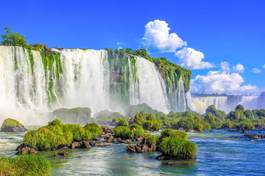 From Foz do Iguazu: Brazil Iguazu Falls & Macuco Safari Boat - The guided stop at Iguazu Falls: what you get in the 2 hours