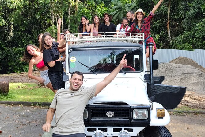 Jipe 4x4 Private 3hr Waterfalls and Waterfall Paraty by Jango Tour - Penha church photos and Estrada Real (Golden Way) totem