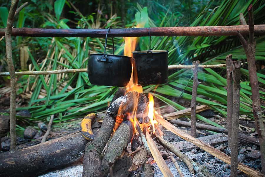 Manaus: Multi-Day Amazon Survival Trip with Camping - Hammocks and mosquito nets, what camp comfort feels like