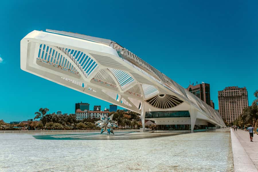 Rio: Olympic Boulevard, Museum of Tomorrow & History Tour - Rio 2016 Olympic Cauldron and Anthony Howe’s reflective sculpture