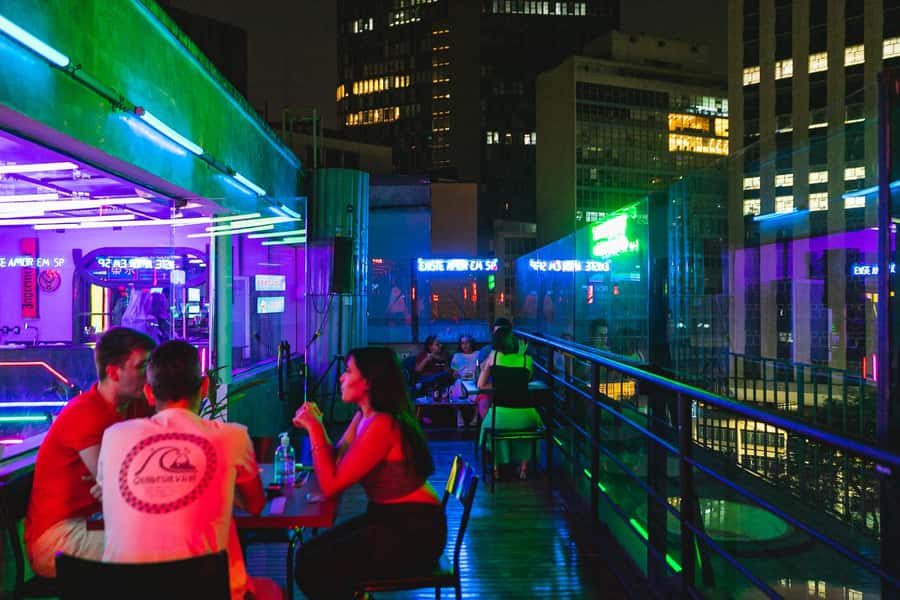 São Paulo: Nightlife Extravaganza Tour with Rooftop Bars - The historic speakeasy stop with prohibition-era vibes