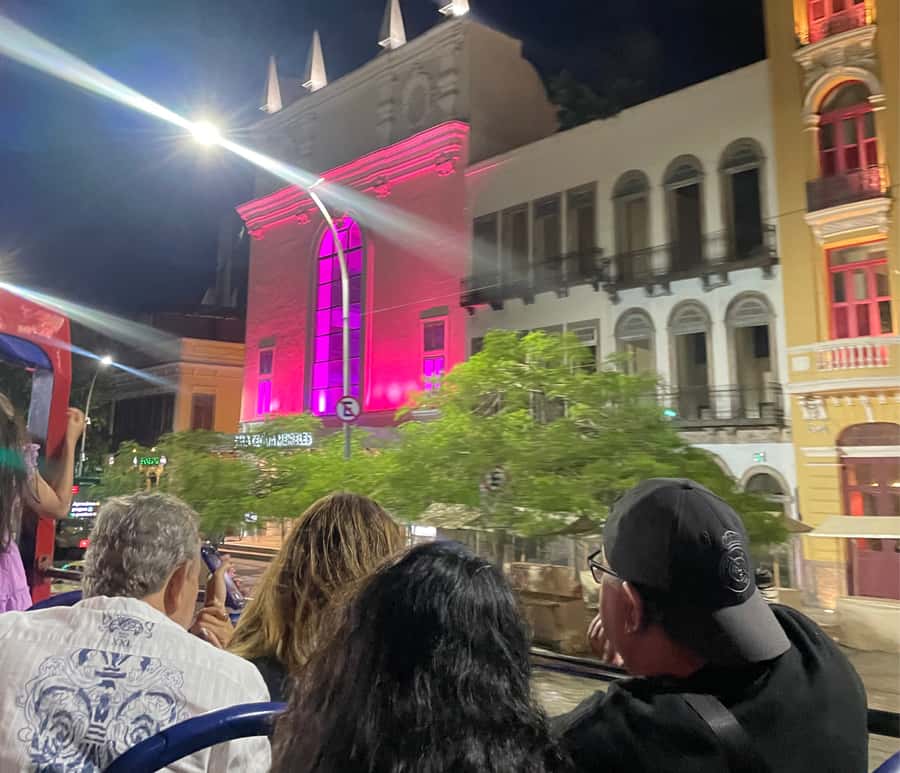 Skyline Night Tour Rio de Janeiro - Panoramic City Tour Rio Samba Bus - Lapa and Centro After Dark: Arcos da Lapa and the Cathedral