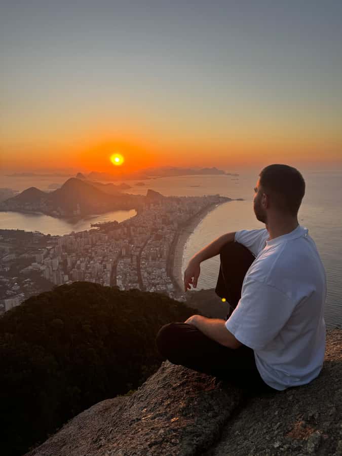 Sunrise at Morro Dois Irmãos + Vidigal Favela Experience - A Rio sunrise from Morro Dois Irmãos, before the day fully starts