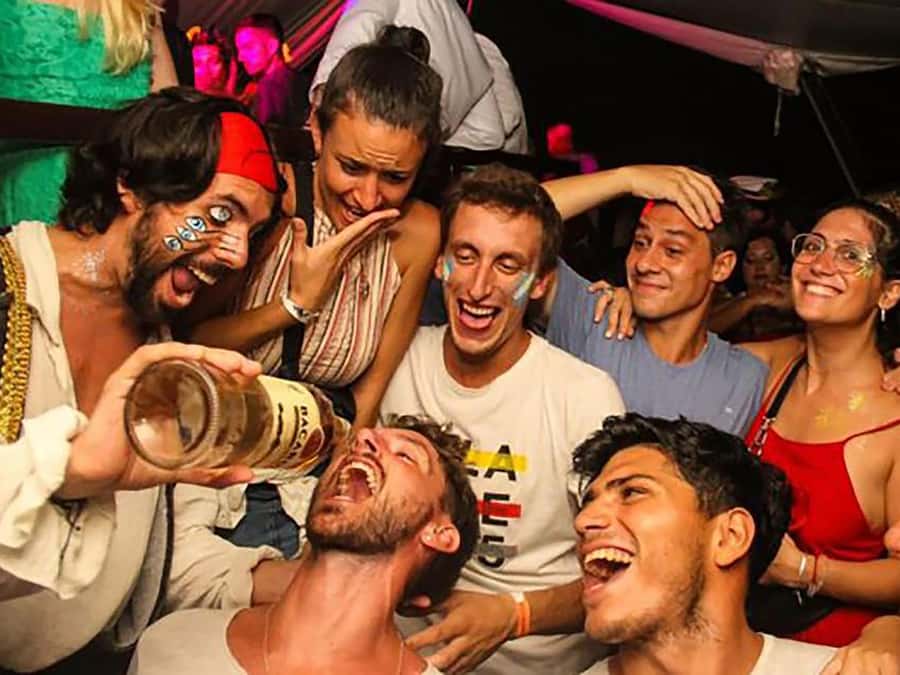 Unforgettable Boat Party - The nightclub setup on board: two floors, lights, and real DJ energy